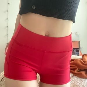 Red LULU LEMON SPANDEX